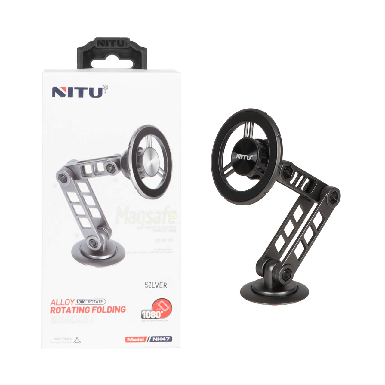 هولدر گوشی موبایل پایه دار NITU مدل NH47 - خاکستری